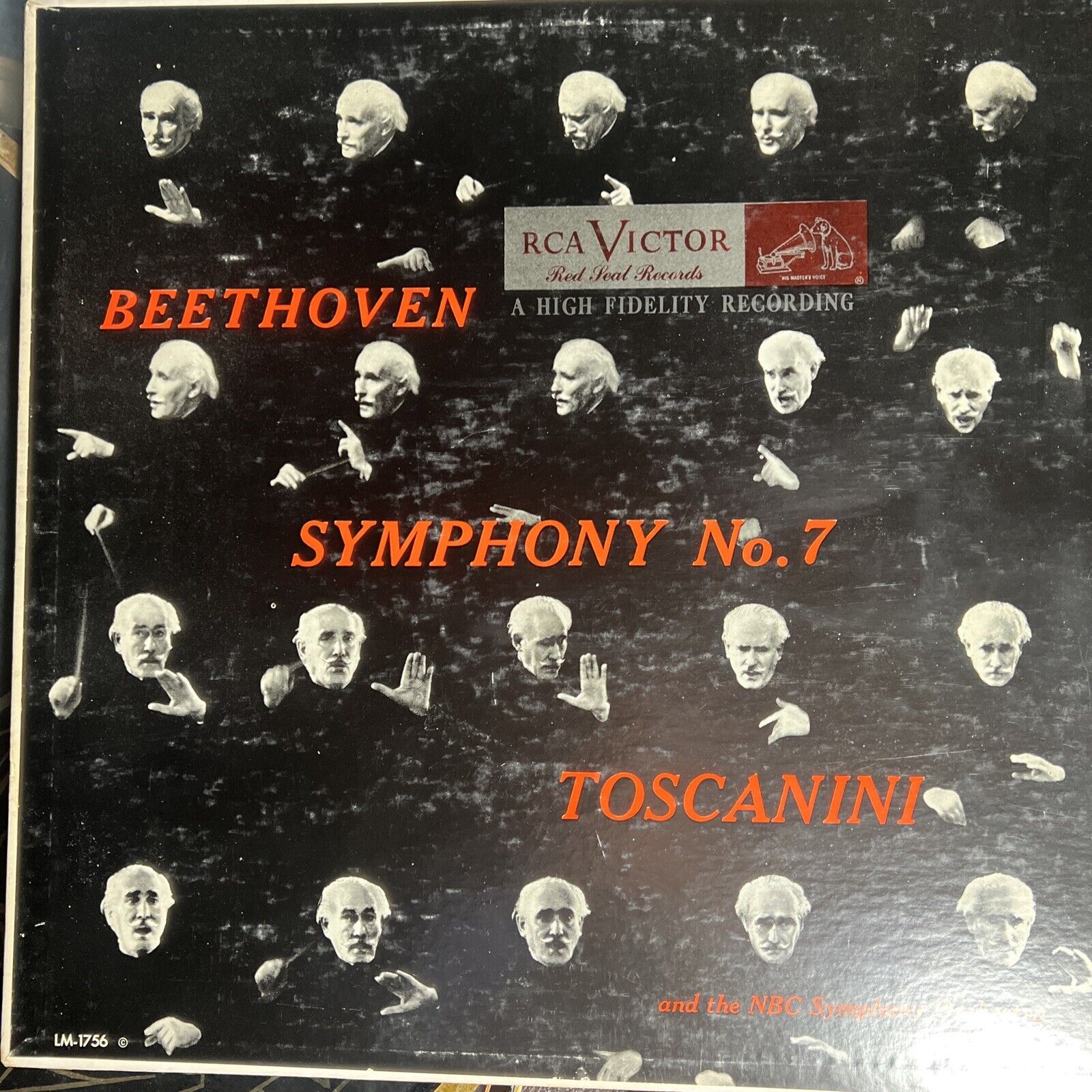 Beethoven Symphony No. 7 Toscanini- RCA LM1756 Vinyl Record FIRST PRESS LP