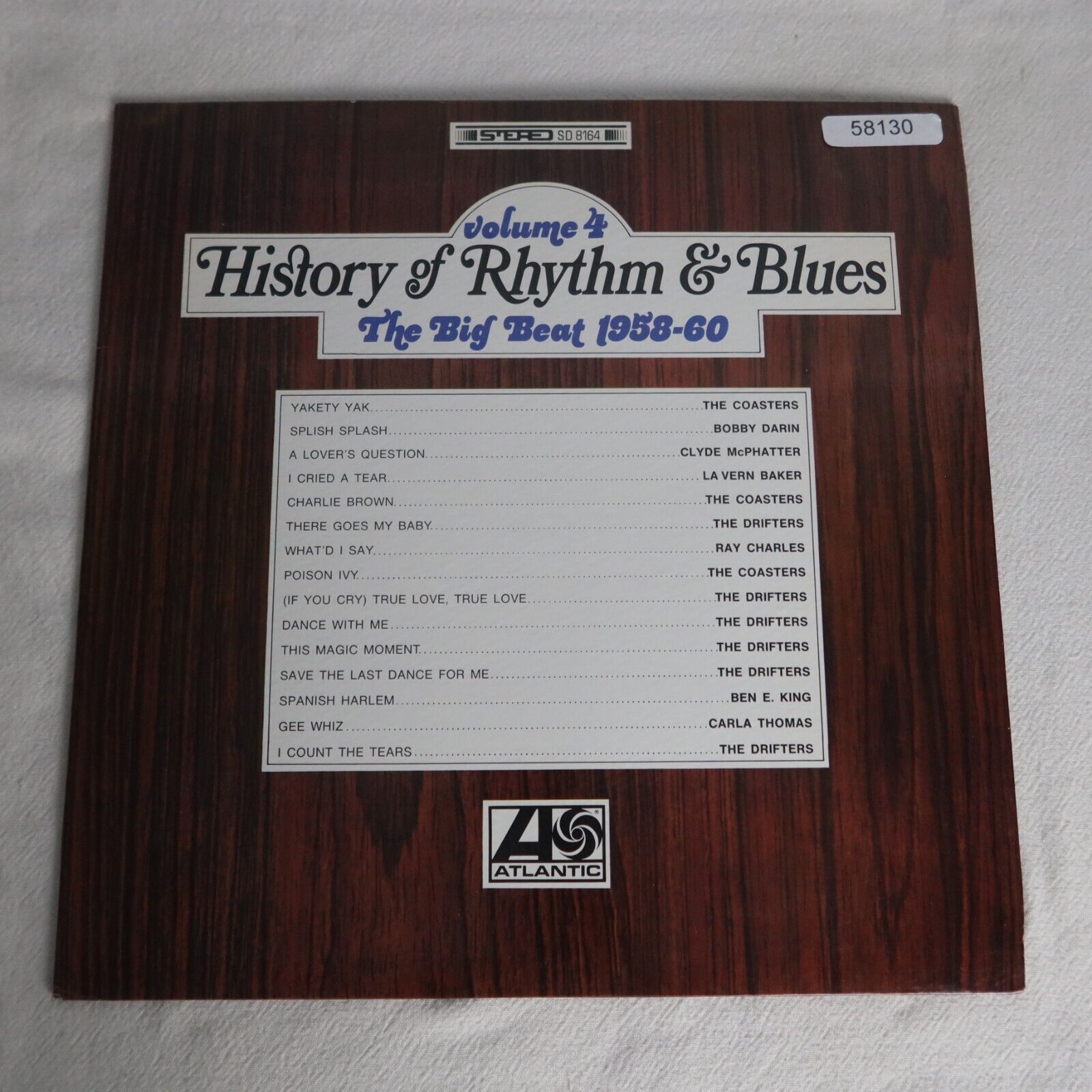 History Of Rhythm And Blues The Big Beat Vol 4 ATLANTIC Compilation LP Vinyl Re