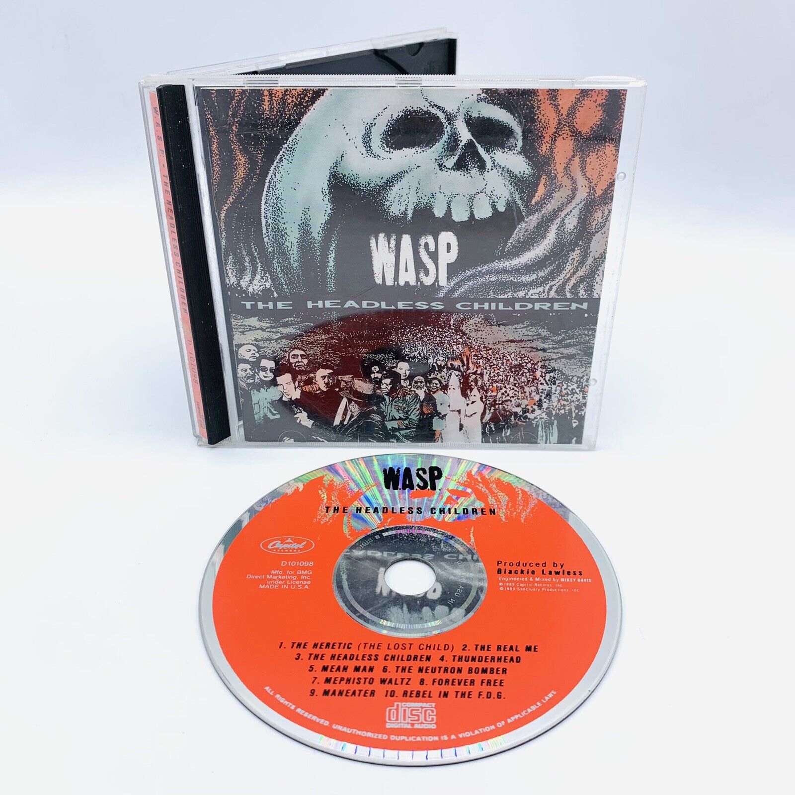 WASP The Headless Children (CD, 1989) Hard Rock Heavy Metal Rare OOP W.A.S.P.