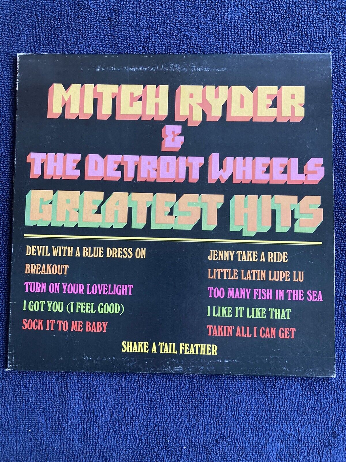 MITCH RYDER & THE DETROIT WHEELS~ Greatest Hits. 1981 Vinyl LP. NEAR MINT COPY