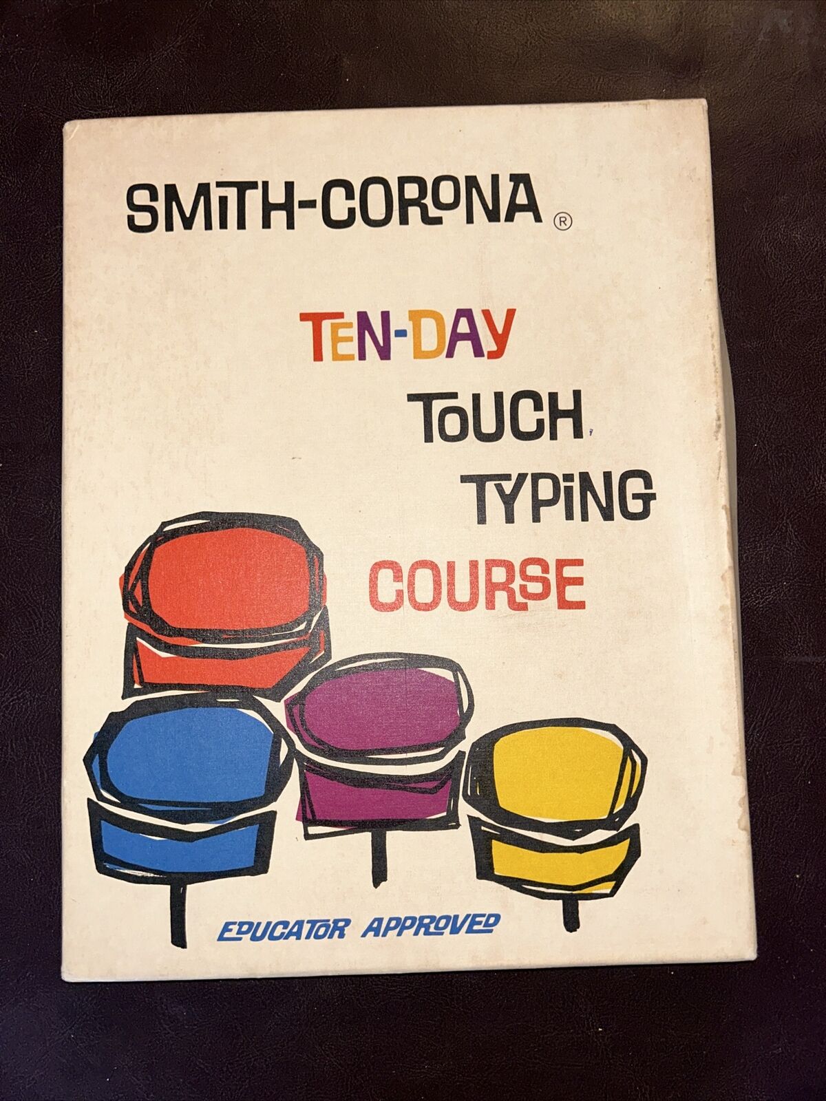 Vtg \'61 Smith-Corona 10-Day Touch Typing Course 5 Vinyl Records