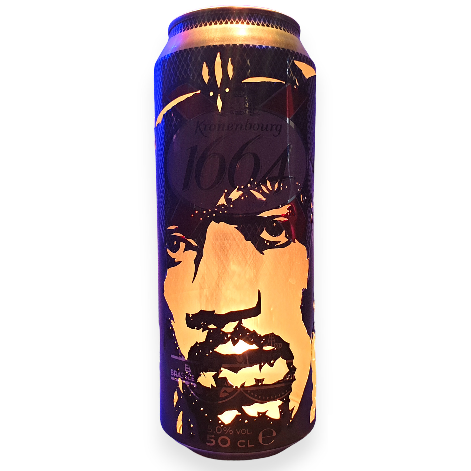 Jimi Hendrix Magic Beer Can Lantern Pop Art Portrait Lamp Unique Guitar Gift