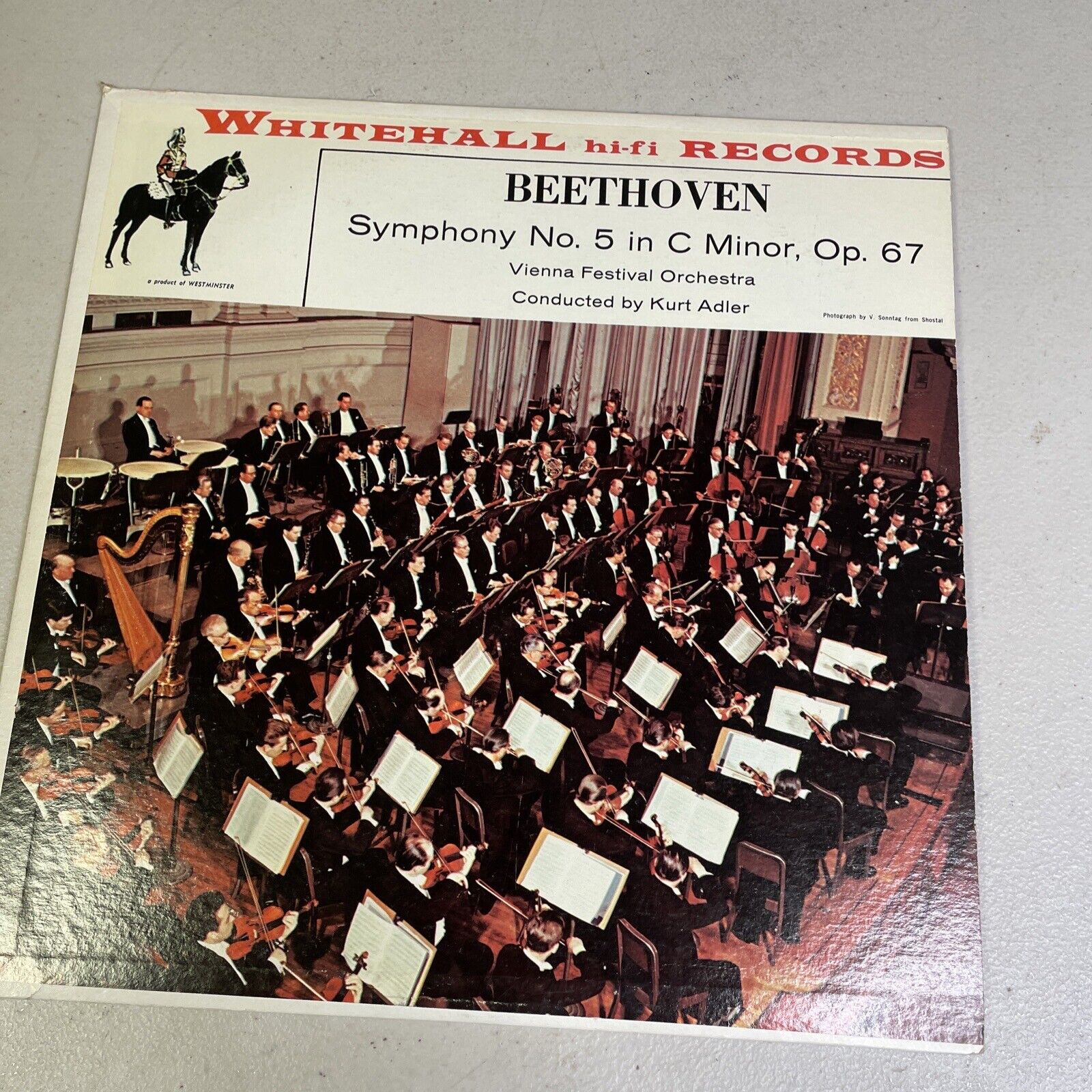 Beethoven Symphony No 5 in C Minor MONO WH20006 Vienna Kurt ADler LP 