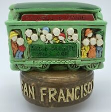 Vintage Powell Mason Hyde Cable Car San Francisco Trolley Music Box Ceramic picture