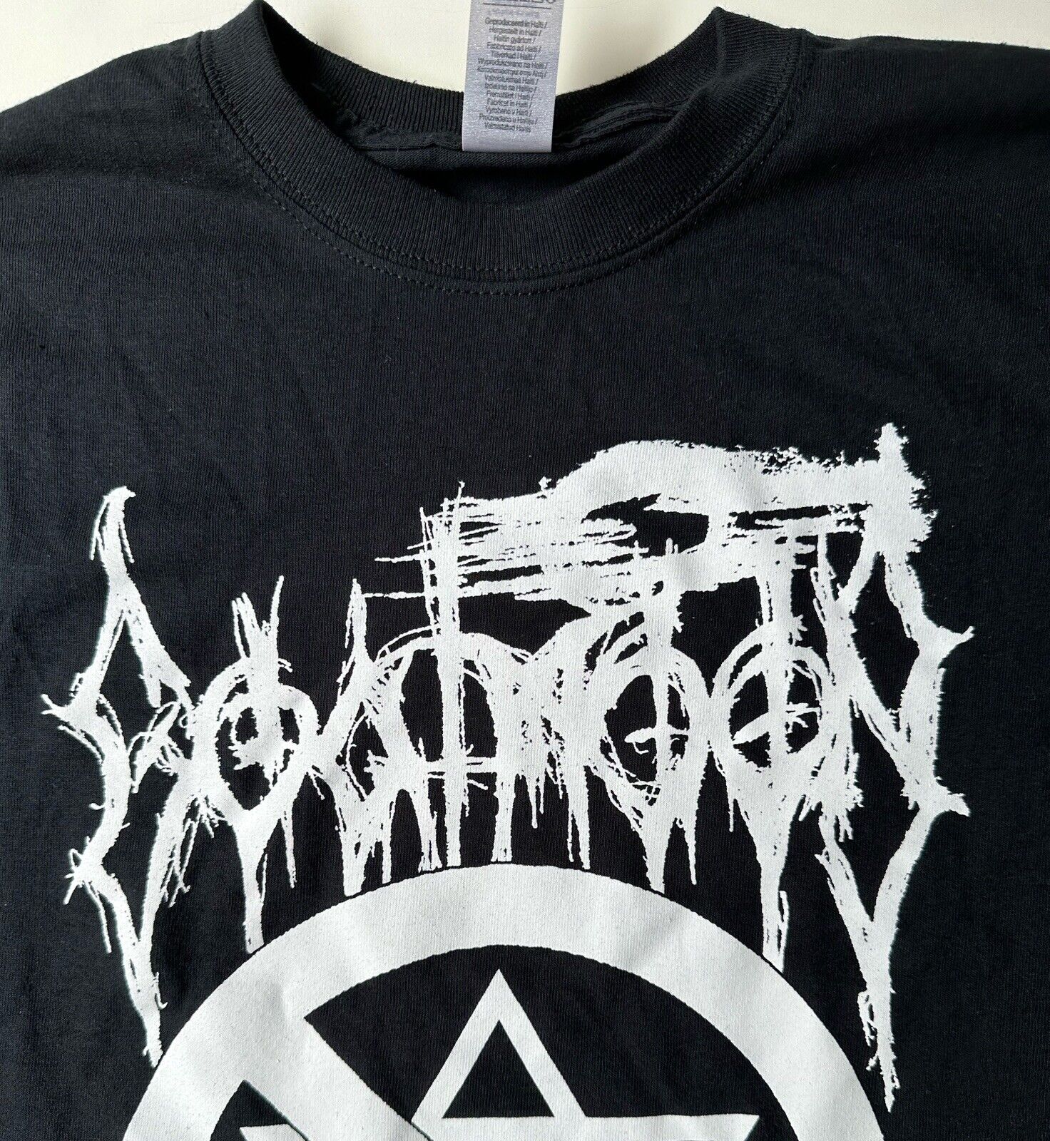 Goatmoon shirt M Black Metal Satanic Warmaster Branikald Wolfnacht Capricornus