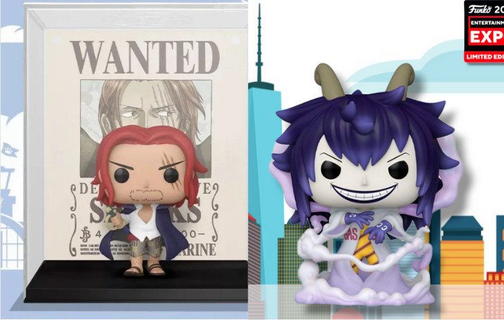 Funko Pop One Piece C2E2 Shanks Wanted Poster & Caesar Clown SHARED PRE ORDER
