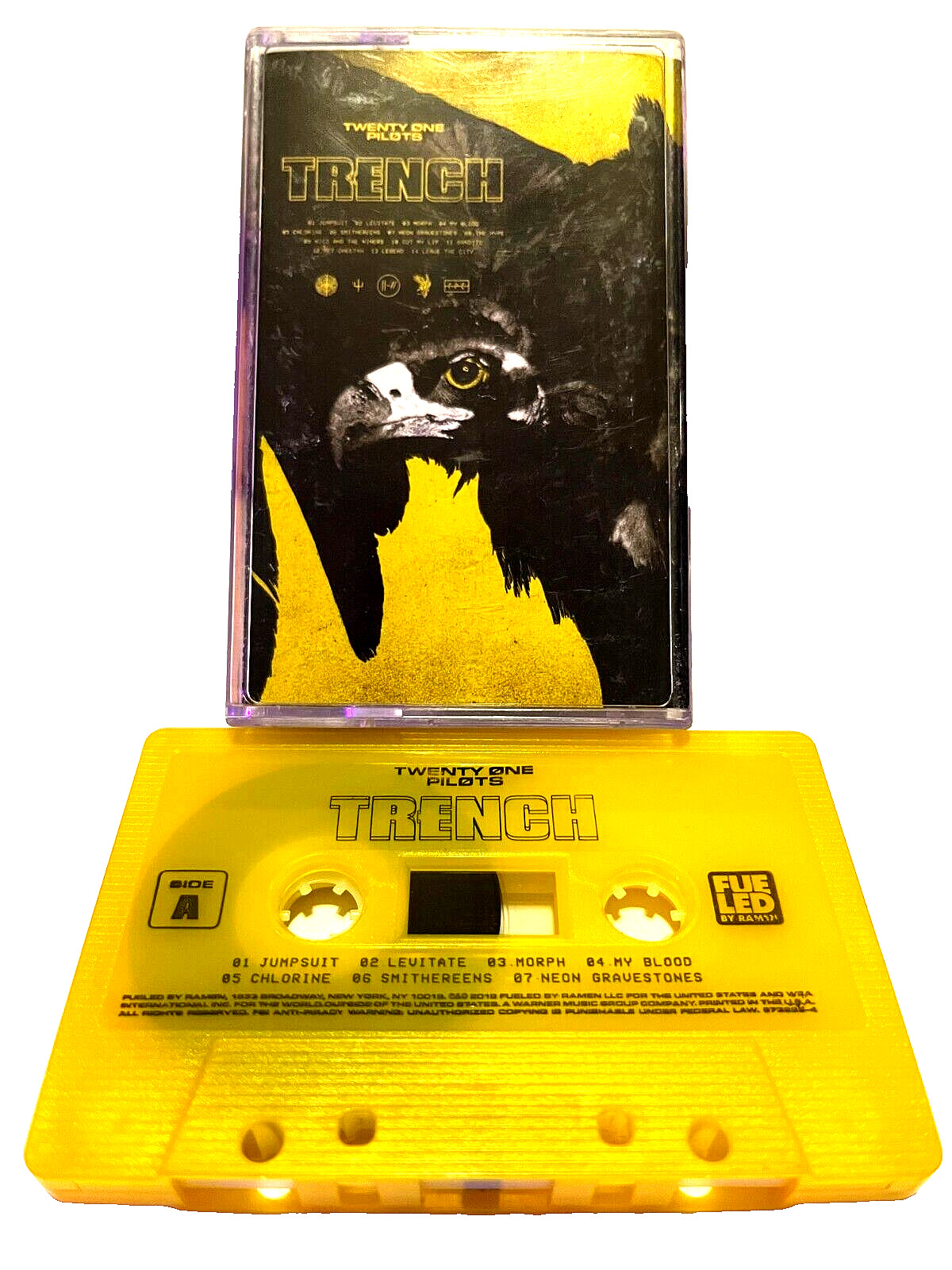 Twenty One 21 Pilots TRENCH Ltd Yellow Cassette Tape \