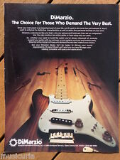 retro magazine advert 1983 DI MARZIO guitar picture