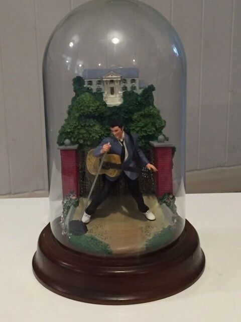 EXTREMELY RARE: Elvis Love Me Tender Large Glass Dome Ornament *NEAR AS NEW*