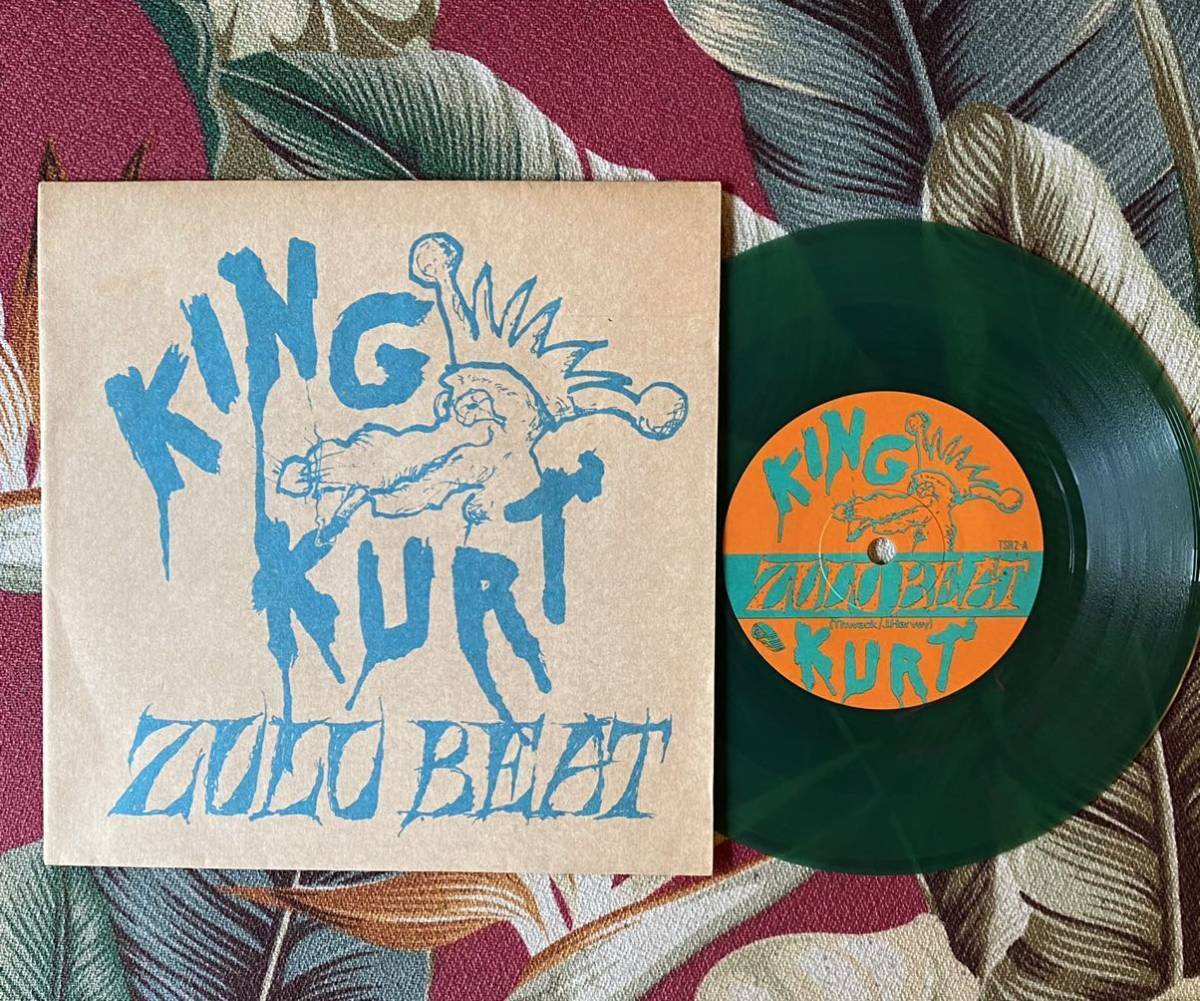 King Kurt 1982 Uk Press Green Vinyl 7Inch Zulu Beat Psychobilly Rockabilly
