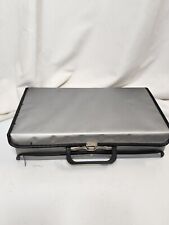 Vintage Silver Service Mfg Co Cassette Tape Storage Carrying Case W/Random tapes picture