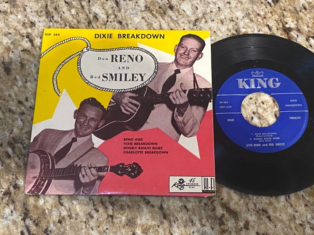Don Reno And Red Smiley: Dixie Breakdown 45 RPM EP - King KEP 384 - Bluegrass