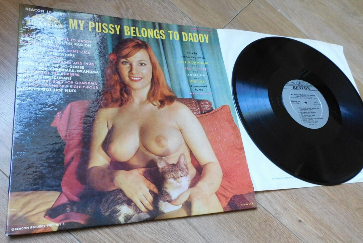 My Pussy Belongs To Daddy ORIGINAL US LP Faye Richmonde Joe Davis BEACON 1957