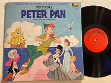 Walt Disney Peter Pan LP Disneyland Mono + Book 1969 Unipak VG+ picture
