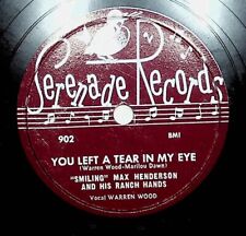 Smiling Max Henderson You Left A Tear In My Eye From Someone Who Cares 78 Record picture
