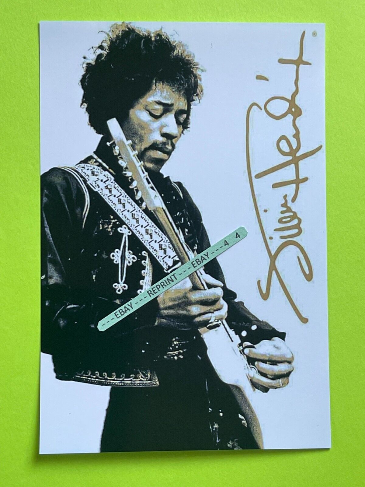 Found PHOTO of The JIMI HENDRIX Experience Old Guitar Legend from the 60\'s