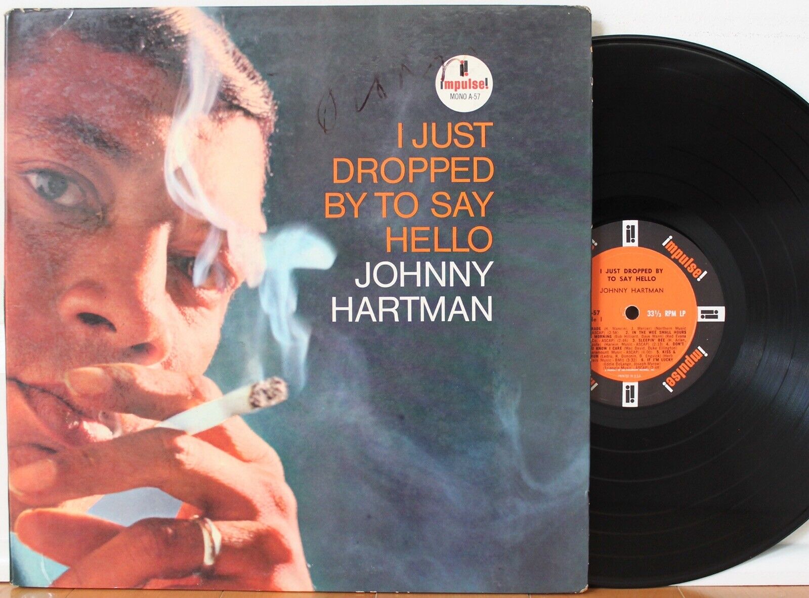 Johnny Hartman LP “I Just Dropped By To Say Hello” Impulse 57 ~ Mono Van Gelder