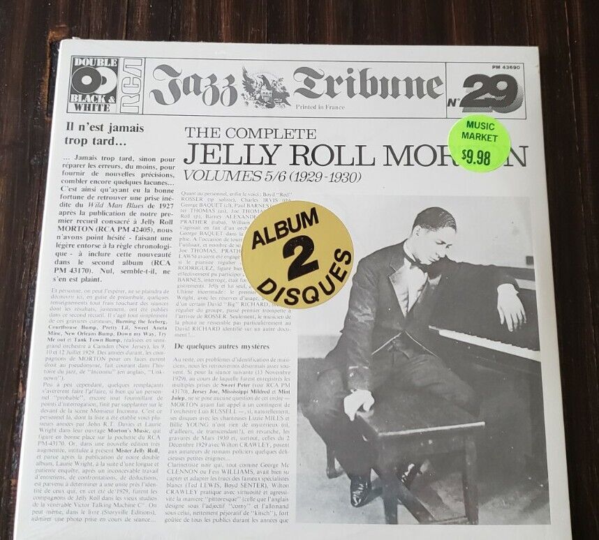 The Complete Jelly Roll Morton Volume 5/6 Vinyl Record SEALED NEW MINT PM-43690