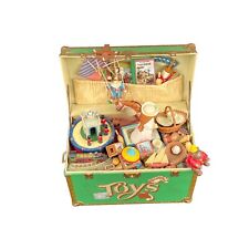 VINTAGE 1986 ENESCO TOY SYMPHONY MUSIC TOY BOX WIND UP ANIMATED WORKING picture