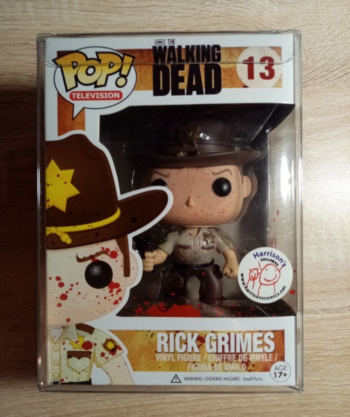 Funko POP The Walking Dead 13# Rick grimes bloody harrisons Exclusive Figure