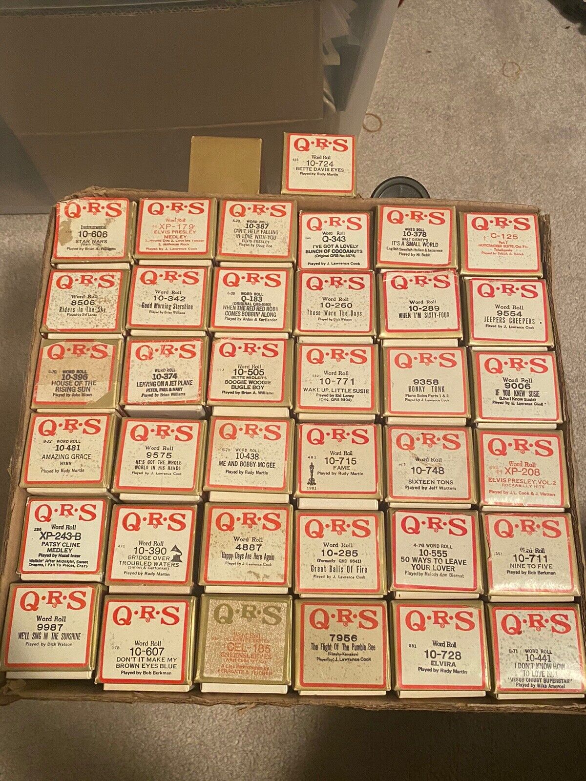 QRS word / Piano Rolls PICK FROM LIST - GREAT TITLES - AMAZING GRACE - SEE LIST