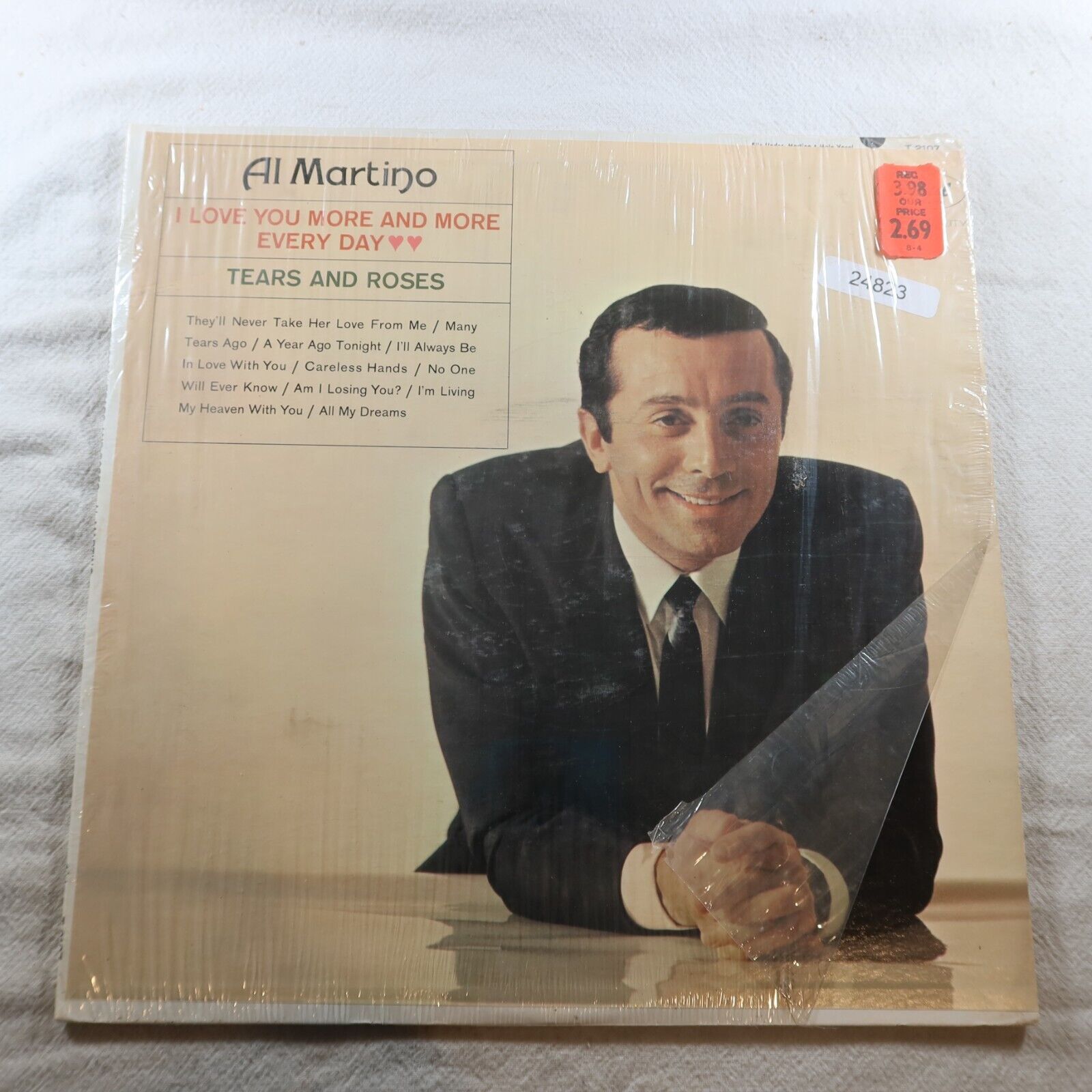 Al Martino I Love You More And More Every Day Tears And Roses   Record Album LP