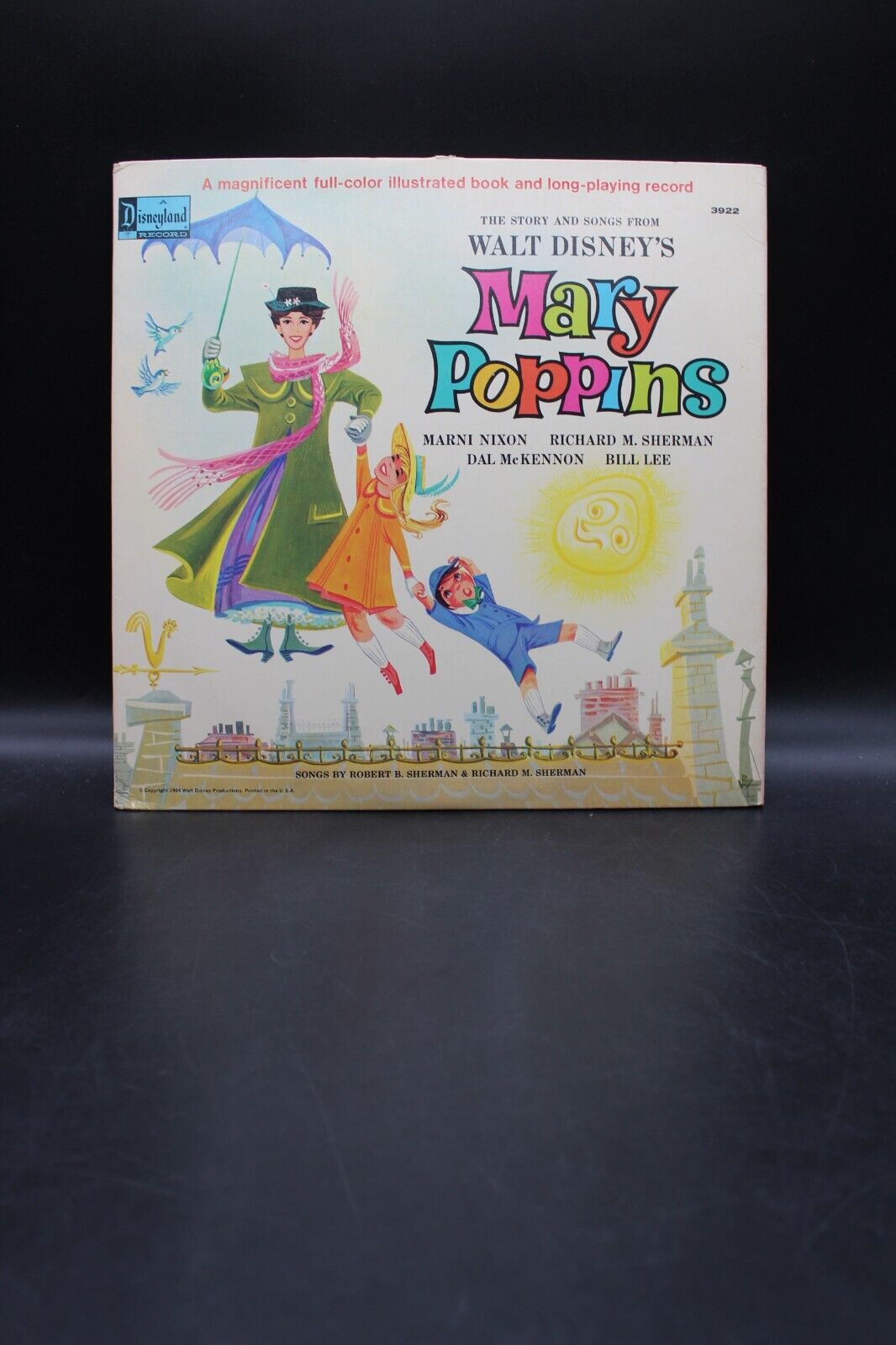 VG+ 1964 Walt Disney Mary Poppins LP Album