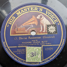 78 rpm 1915  WW1  RARE - Madame Clara Butt  O Divine Redeemer (GOUNOD)  E- picture