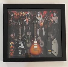 Kiss Miniature Guitar Shadow Box Wall Frame Brand New picture