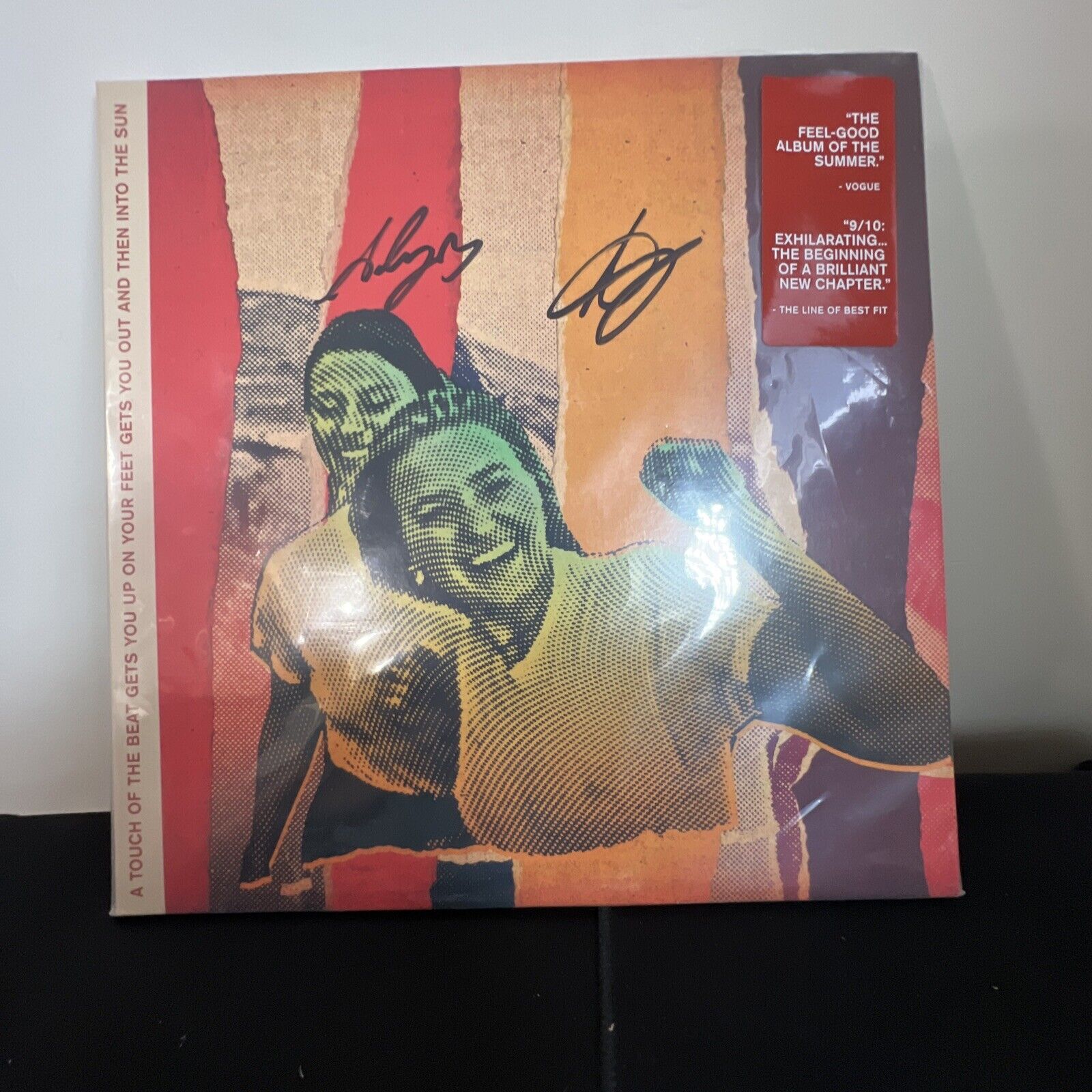 Aly and AJ - A Touch Of The Beat SIGNED 2LP Orange Sunburst MINT Condition NEW