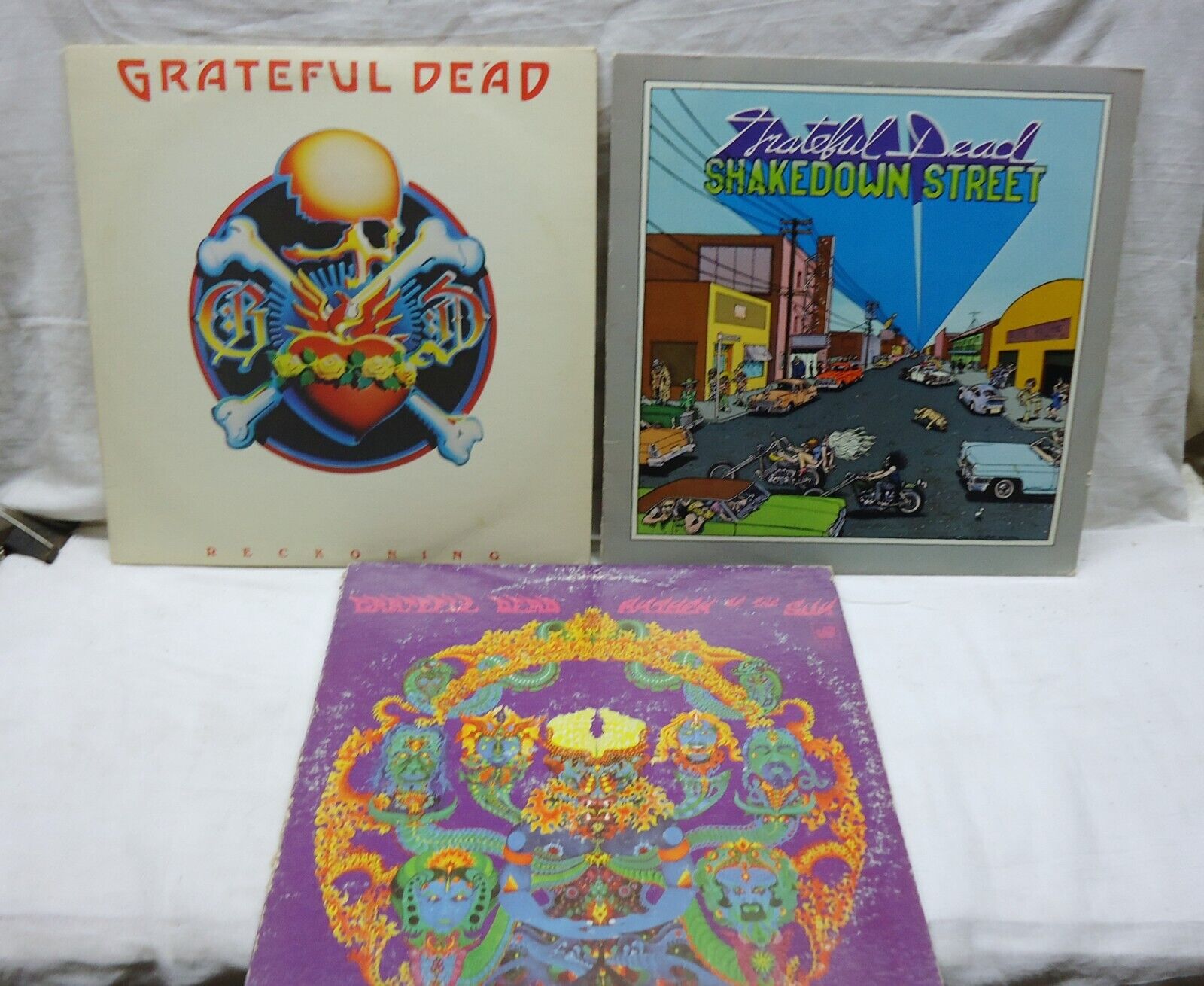 3 Vintage Grateful Dead Lp Lot Reckoning Shakedown Street Anthem Of The Sun