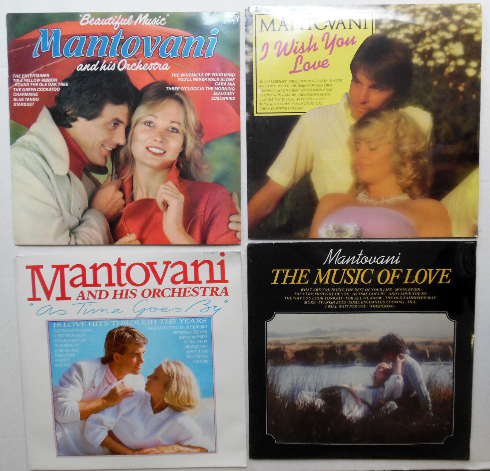 Paolo MANTOVANI lot of 4 SEALED LPs U.K. press romantic pop  #9886