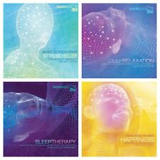 4 mint SonicAid music CD's lot HAPPINESS,STRESS RELIEF,RELAXATION,SLEEP THERAPY picture