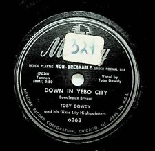 1950 Toby Dowdy & His Dixie Lily Down In Yebo City Silver Springs 78 Record picture