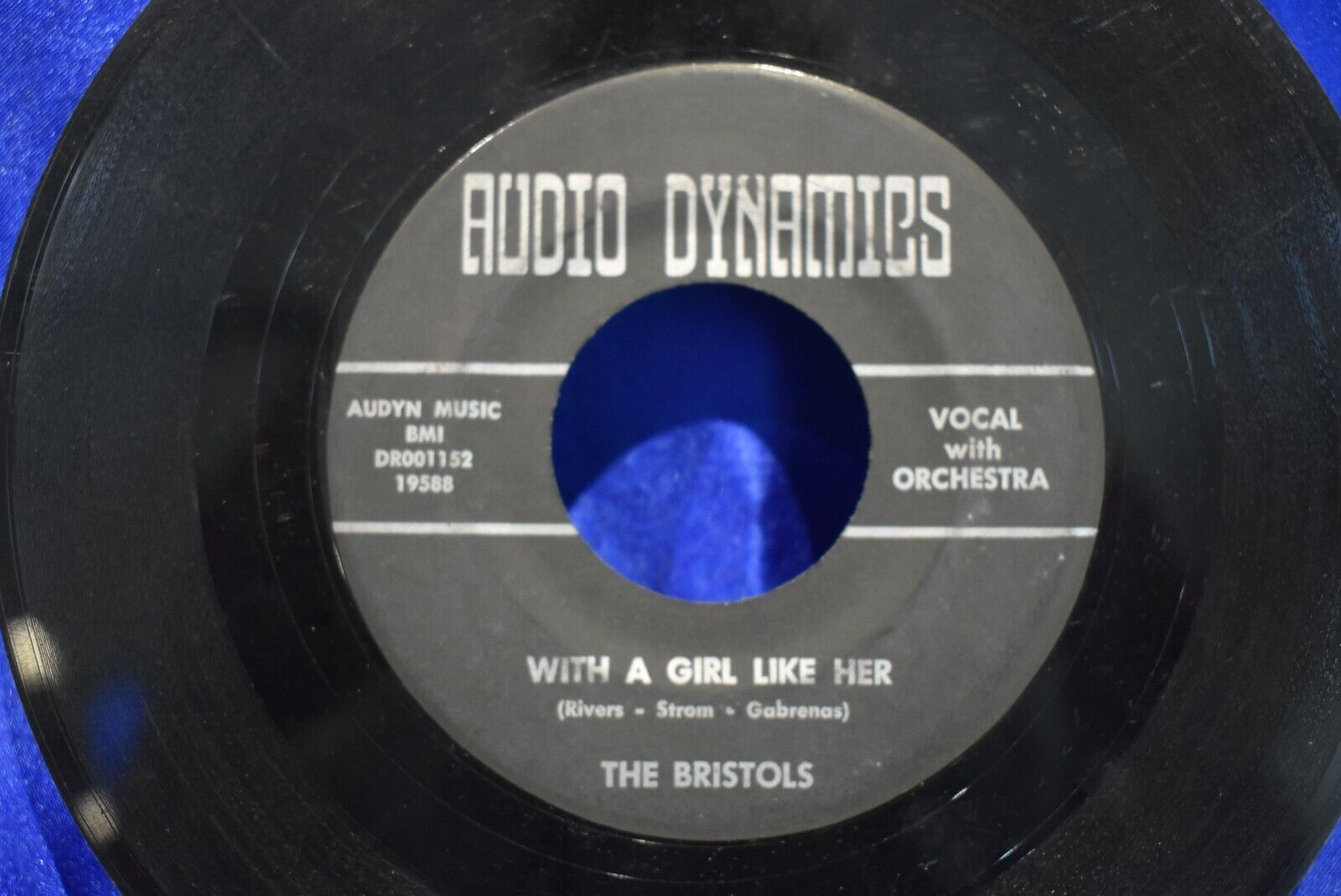 THE BRISTOLS With A Girl Like Her 45 Rare MA Northern Soul/Garage Audio Dynamics