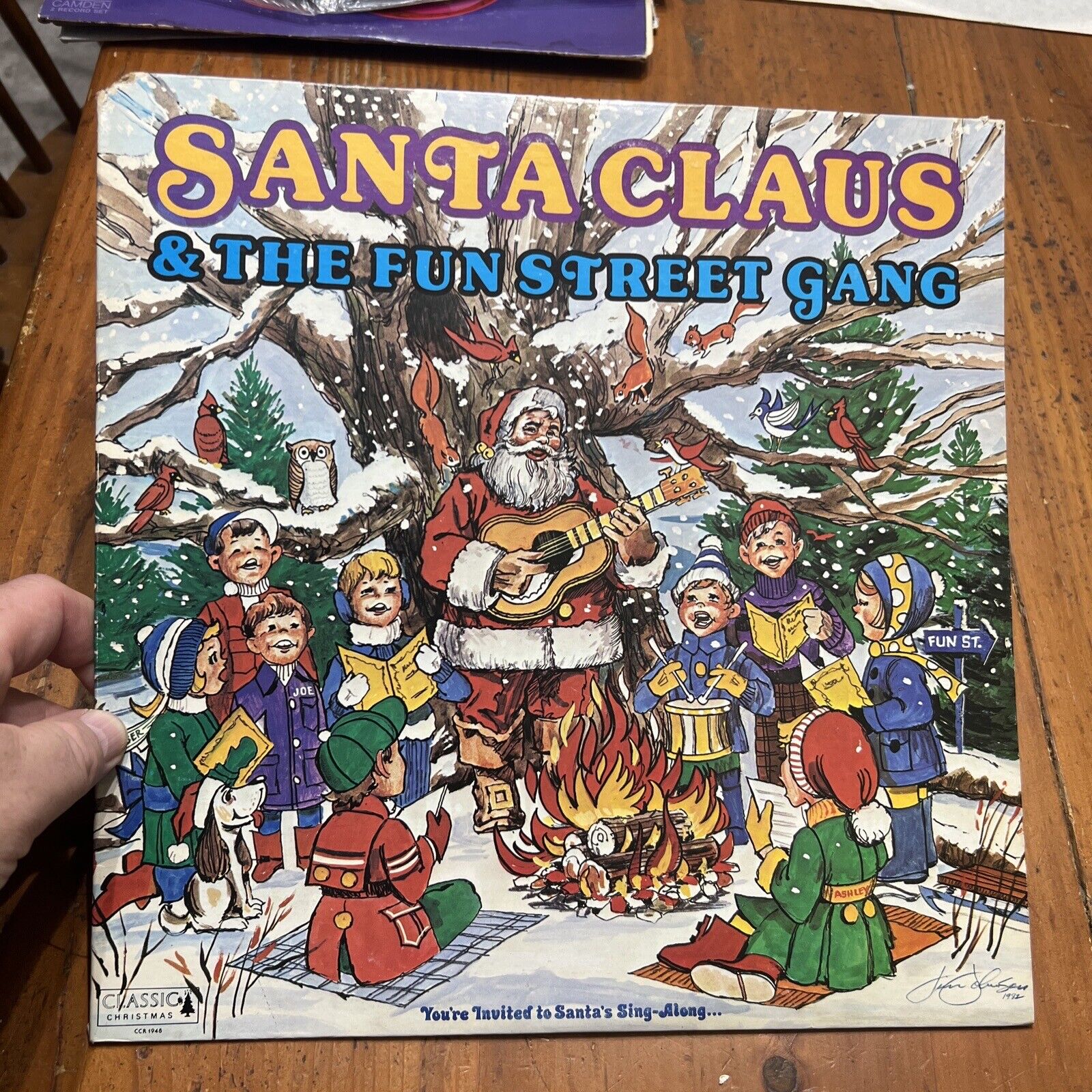 1982 Santa Claus & The Fun Street Gang Christmas Vintage Vinyl