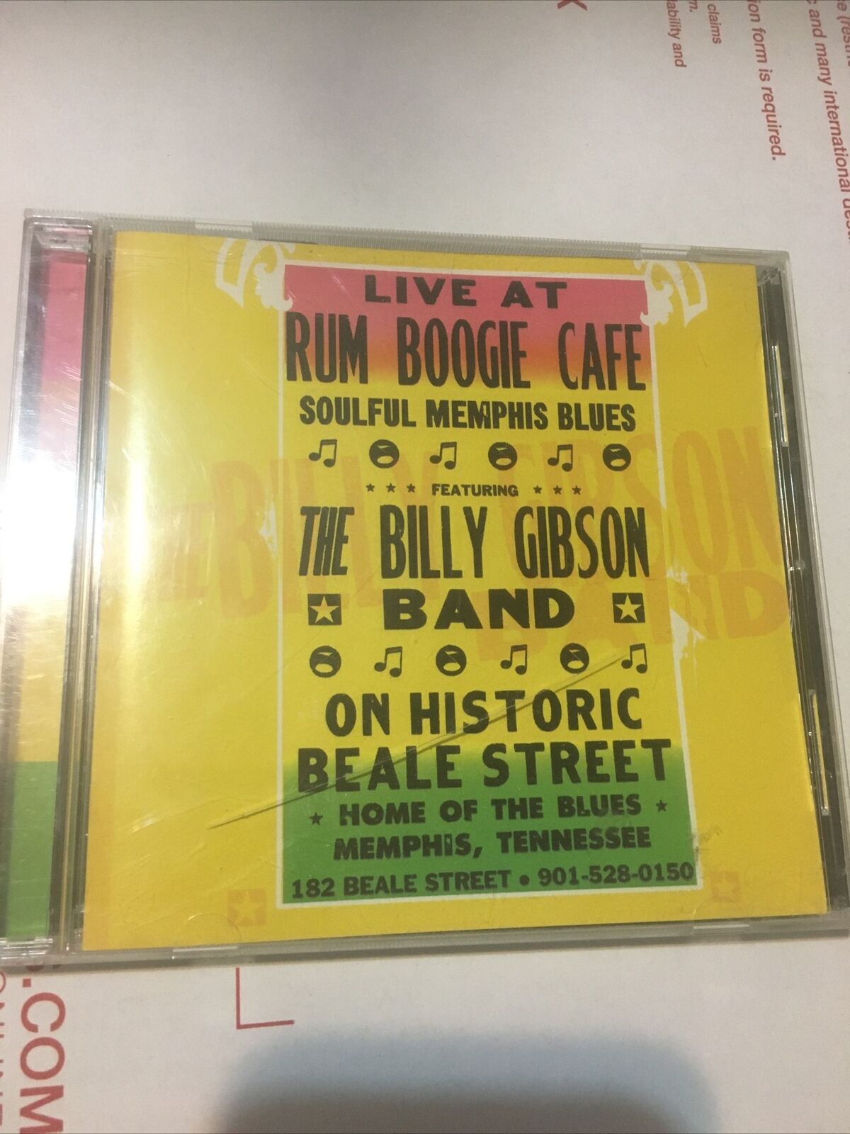 BILLY GIBSON Historic Beale Street- Live At Rum Boogie Cafe - CD Very Rare
