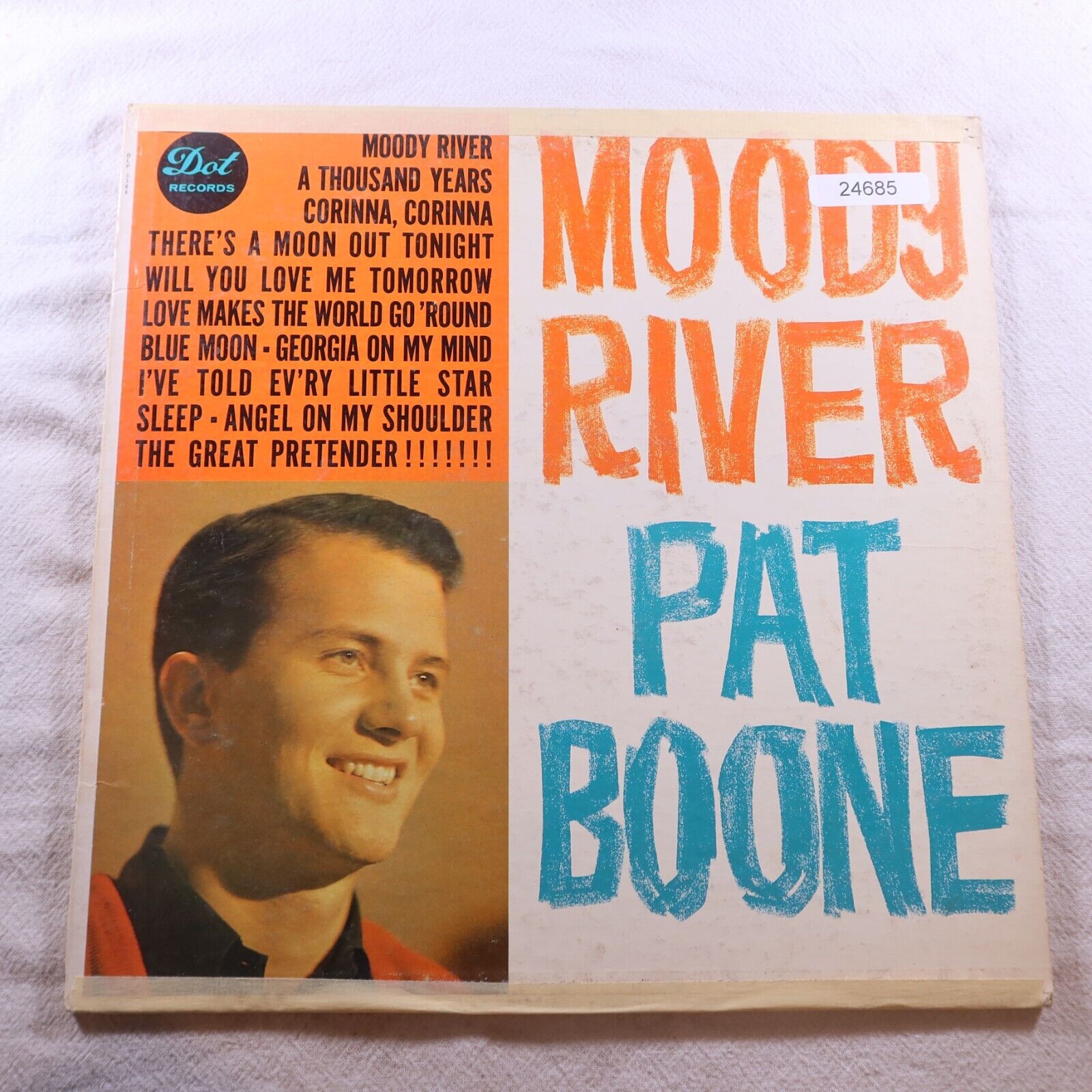 Pat Boone Moody River   Record Album Vinyl LP