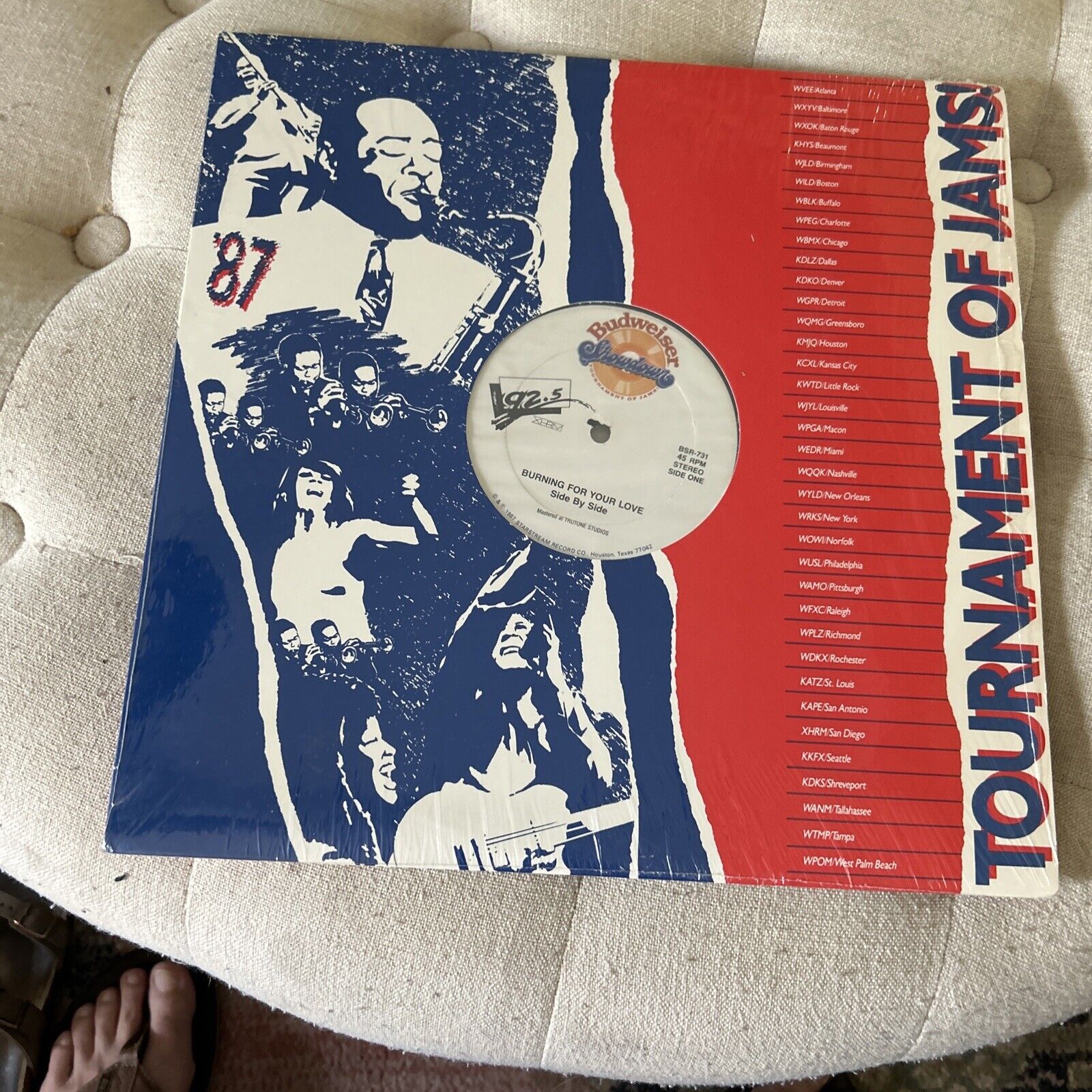 Budweiser Showdown Tournament Of Jams BSR-731 Vinyl Record 1987 92.5 XHRM Rare