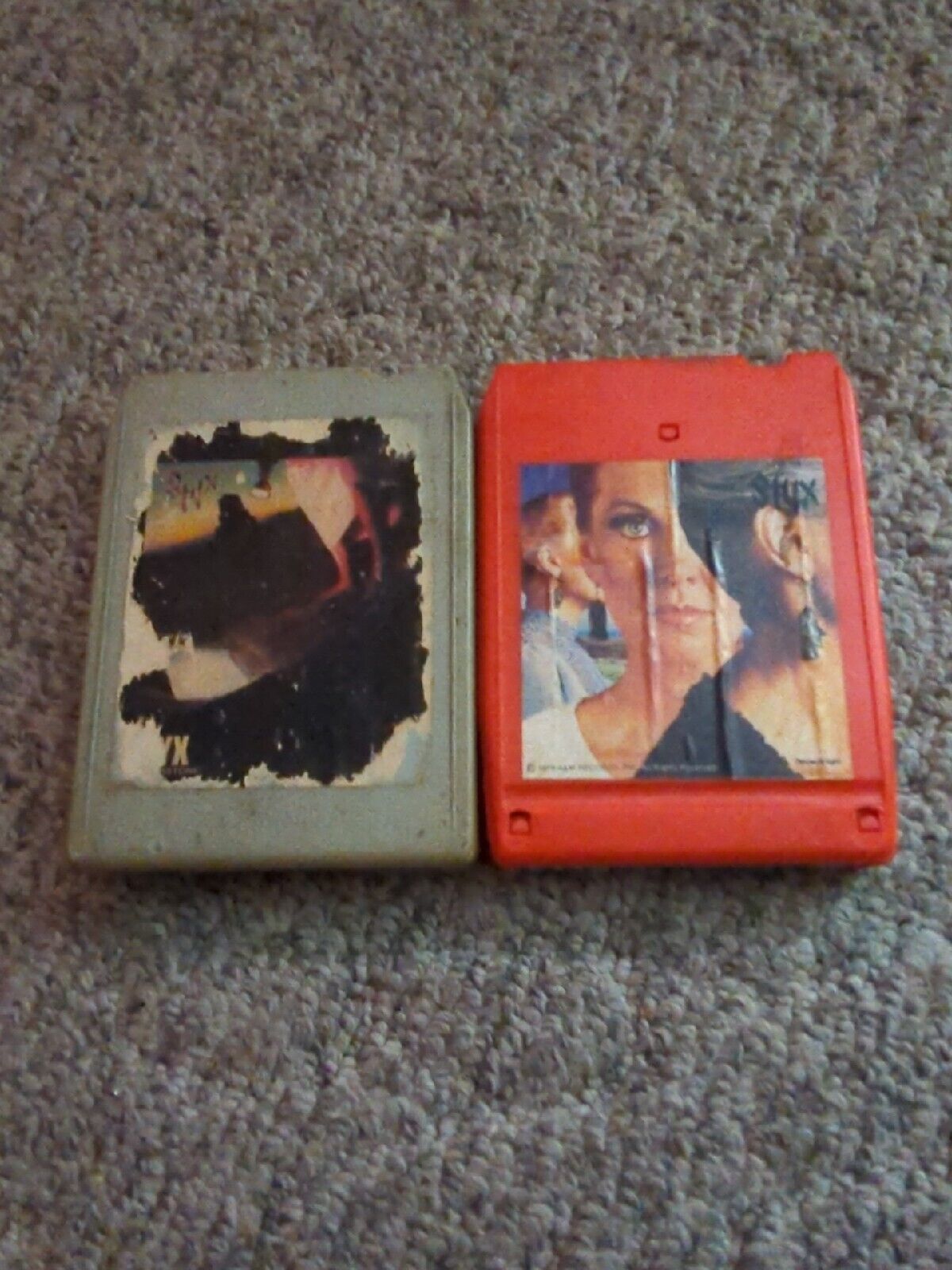 Styx Pieces Of Eight & Cornerstone 8 Track Tapes