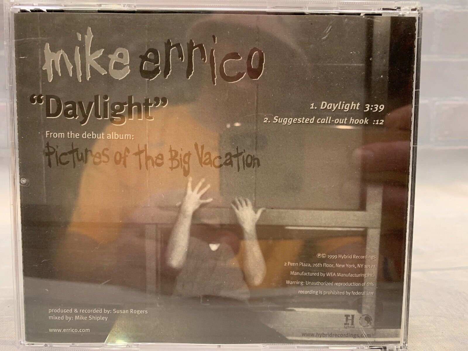 Daylight by Mike Errico (CD, PROMO Single)