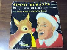 Vintage 1952 Jimmy Durante Rudolph The Red Nosed Reindeer 78 Rpm 10” Golden Reco picture