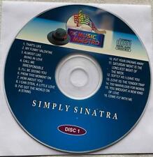 SIMPLY FRANK SINATRA KARAOKE CDG VOL 1 CD+G SONGS MUSIC OLDIES CROONER disc picture
