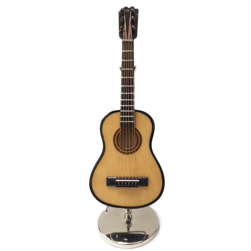 Sky New Mini Guitar Classic Natural Finish Acoustic Miniature Guitar on Stand
