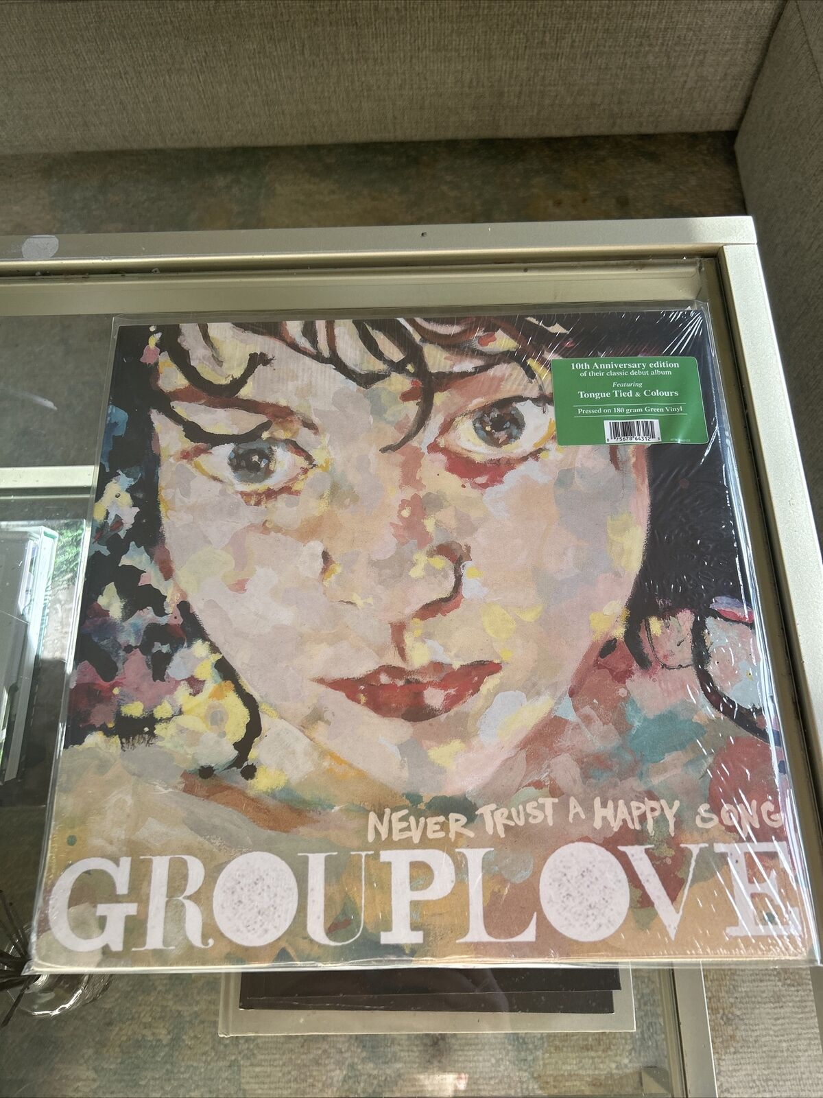 Grouplove Never Trust A Happy Song Green Vinyl Lp MINT Complete In Shrink/ Hype