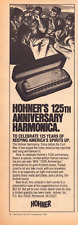 1982 Hohner's 125th Anniversary Harmonica Celebrate Print Ad/Poster 80s Art picture