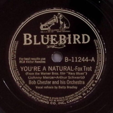 BOB CHESTER YOU'RE A NATURAL/IN WAIKIKI BLUEBIRD 11244 78 RPM RECORD 108-4 picture