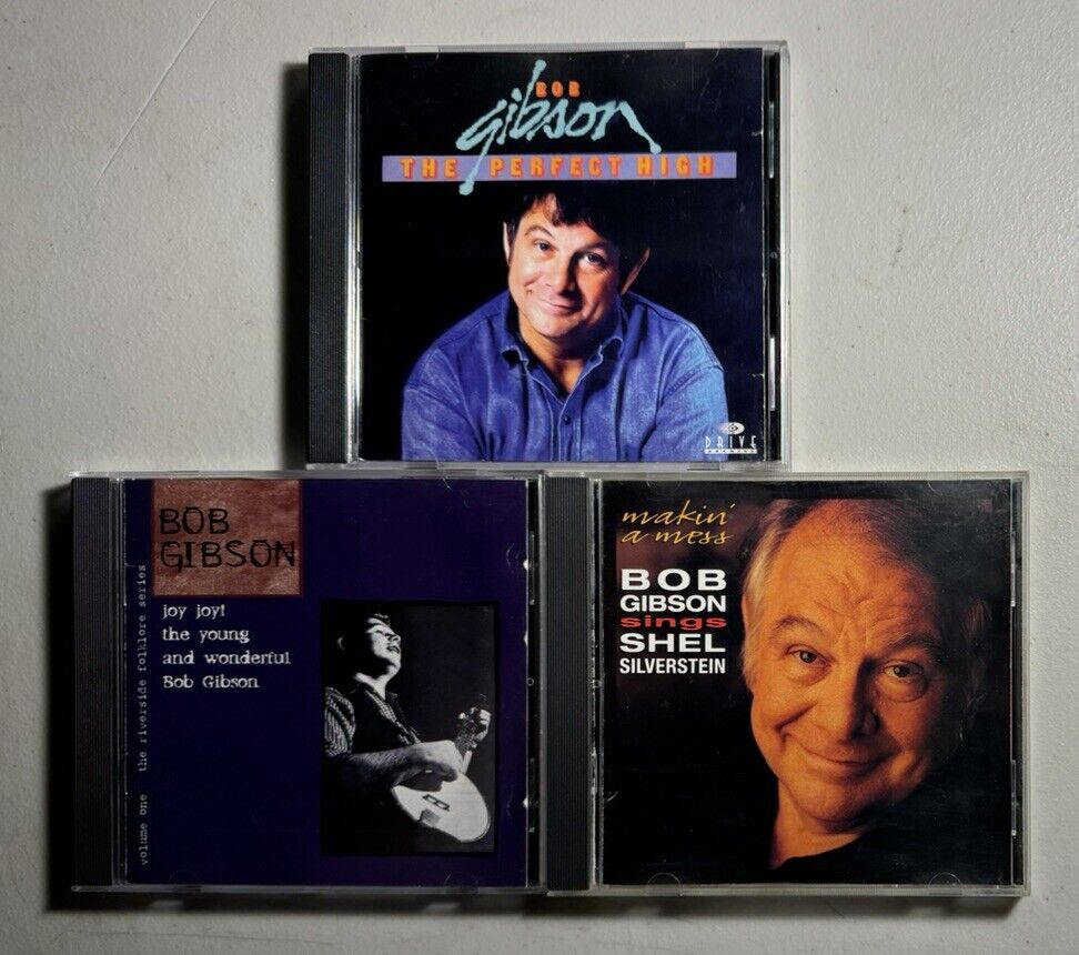 BOB GIBSON - 3 CD Lot: Perfect High, Young Wonderful, Bob Sings Shel Silverstein
