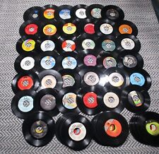 LOT OF 70 VINYL RECORDS 45 rpm 60s 70s 80s See Photos w/ Artists Titles 7
