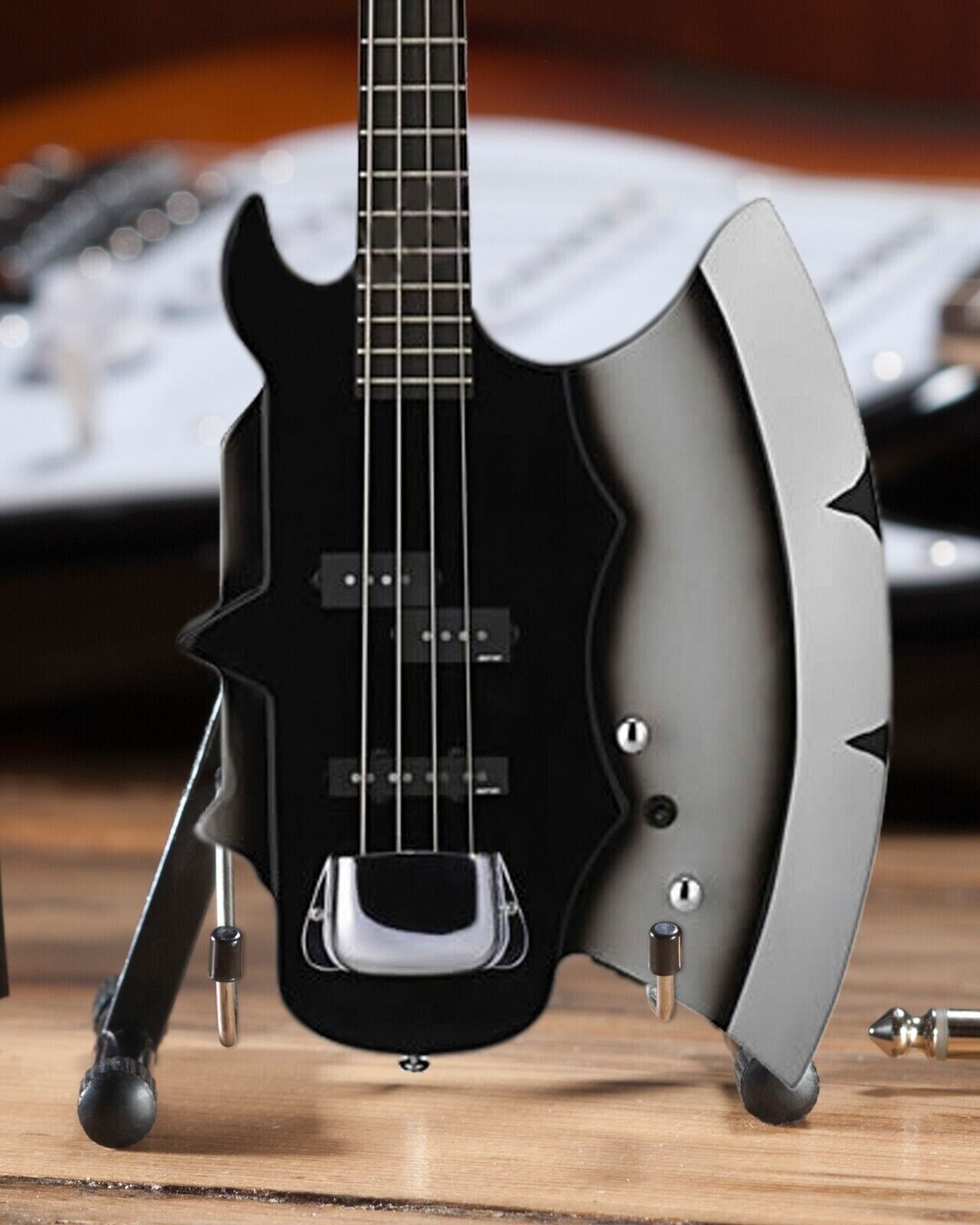 Replica Kiss Gene Simmons Axe Miniature Bass Guitar